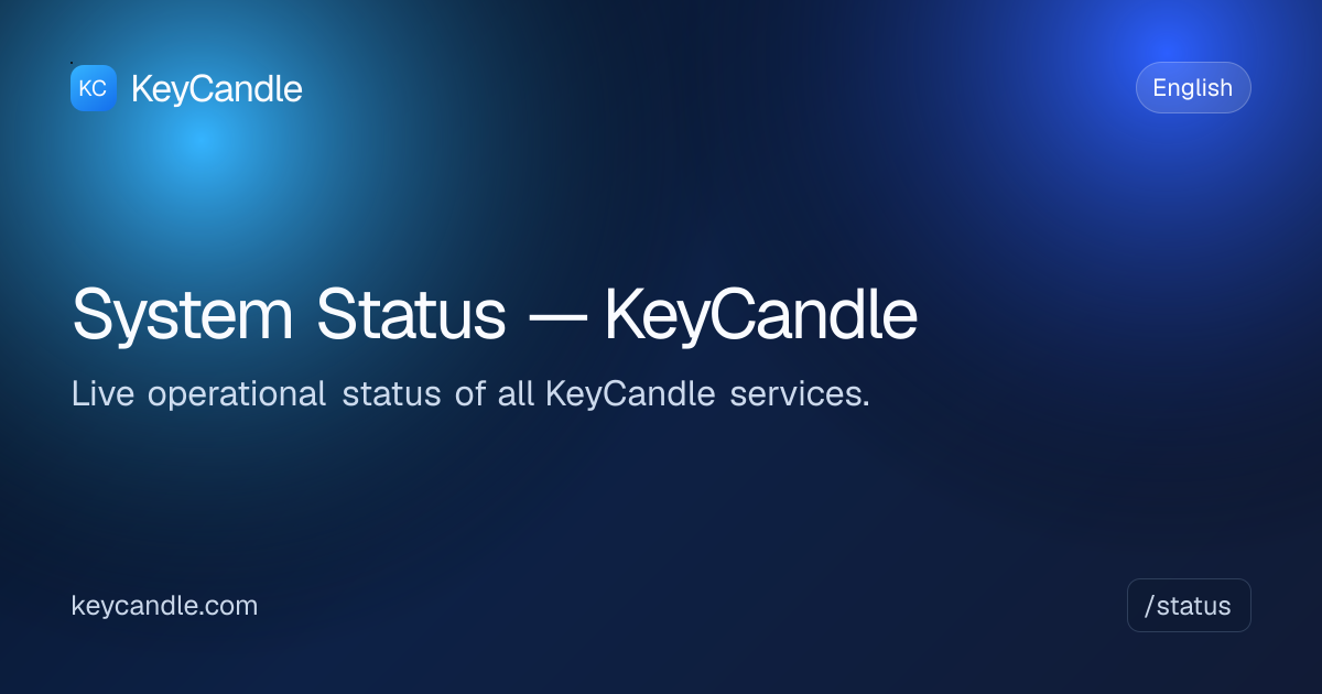 System Status | KeyCandle